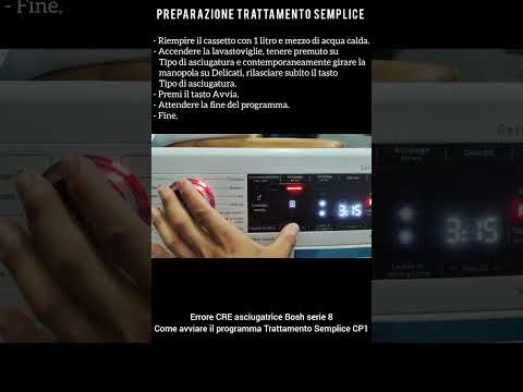 Errore CRE asciugatrice BOSH serie 8