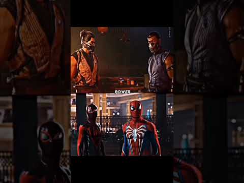 Scorpion and Sub-Zero #vs Peter and Miles(Games) | #gaming #mk #spiderman #milesmorales #god