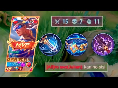 ONLY 1% OF BRUNO USERS KNOWS THIS BUILD | GOLDLANE BRUNO BEST BUILD AND EMBLEM - MLBB