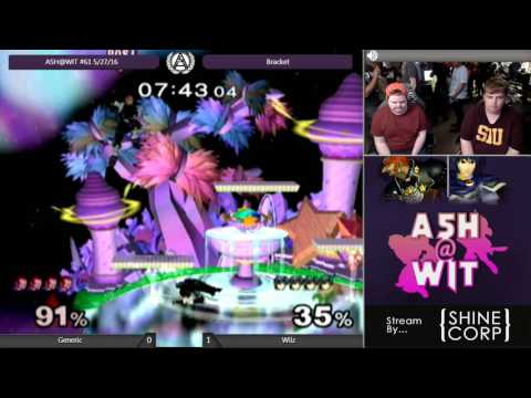 Generic (Ganondorf) vs Wilz (Marth) - ASH@WIT #61 Melee Bracket