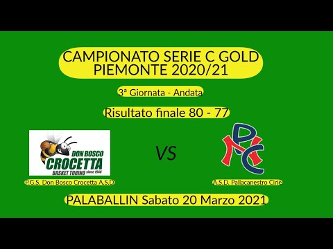 Live streaming C-Gold_2020/21 Don Bosco Crocetta Torino vs Pnc Basket Ciriè-Nole