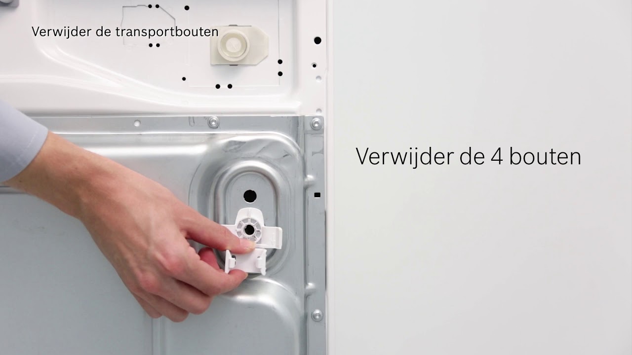 Wat te doen indien de wasmachine trilt of beweegt