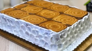 TORTA ZUPPETTA con FETTE BISCOTTATE e CREMA di LATTE al  CIOCCOLATO  ricetta veloce  CAKE WITH RUSKS