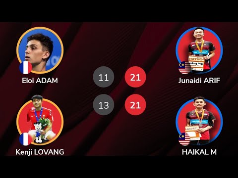 MD | R16 Arif Junaidi / Muhammad Haikal (MAS) vs Eloi ADAM / Kenji LOVANG (FRA) - Irish Open 2021
