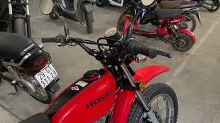 Honda XL230 khởi động sau 3 tuần nồm ẩm.