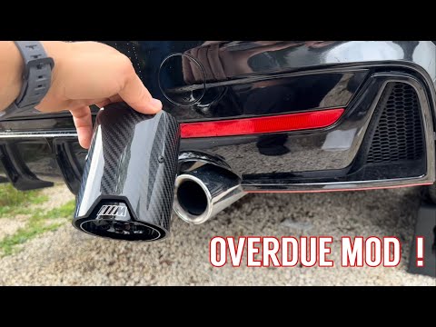 NEW MOD ! CARBON FIBER EXHAUST TIPS INSTALLED !