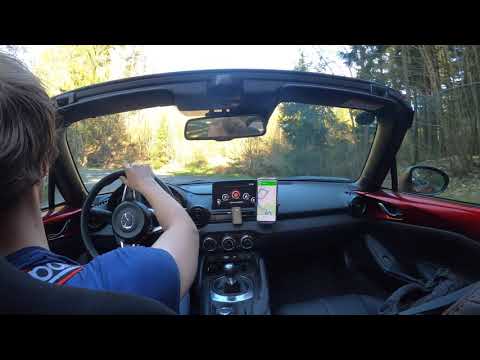 Mazda MX-5 ND on a twisty road
