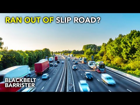 What if you run out of SLIP ROAD when joining the MOTORWAY? | Highway code | BlackBeltBarrister