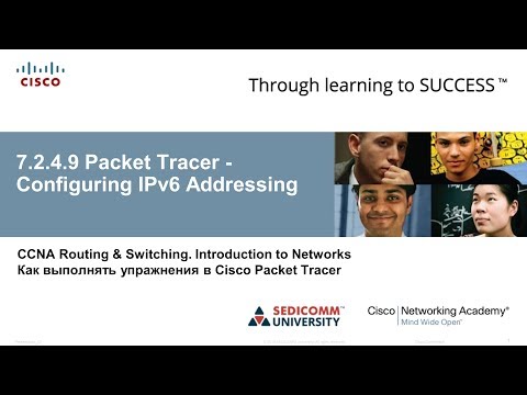 Курс Молодого Бойца Часть 1 2020 CCNA 1 ITN 7.2.4.9 Packet Tracer - Настройка IPv6-адресации