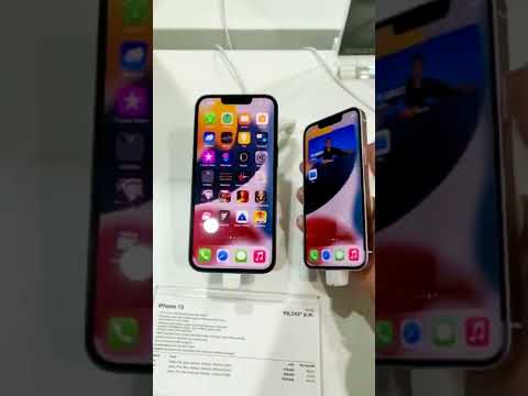 iPhone 13 vs 13 mini || lSize comparison || 6.1'' vs 5.4''||