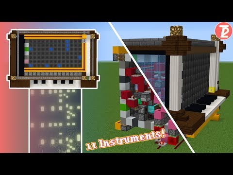 T2 Studios - Programmable Music Box in Vanilla Minecraft (w/ 11 Instrument Selector)