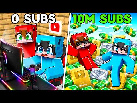 We Became FAMOUS and MILLIONAIRE YOUTUBERS in Minecraft!