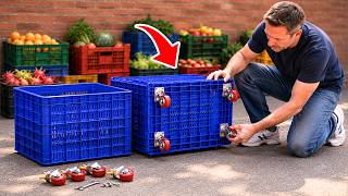 Don't throw away plastic fruit boxes! Collect them and earn lots of dollars!!