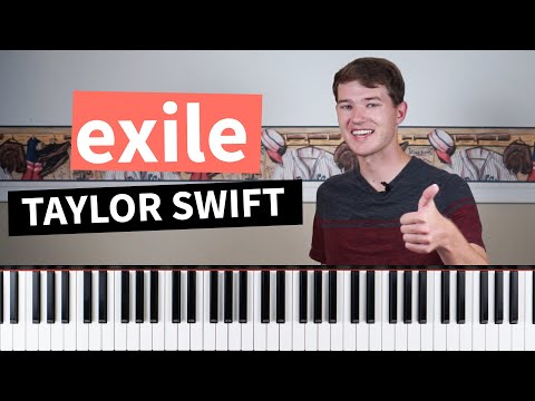 exile (feat. Bon Iver) - Taylor Swift - How to play Piano Tutorial (with chords)
