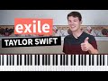 exile (feat. Bon Iver) - Taylor Swift - How to play Piano Tutorial (with chords)