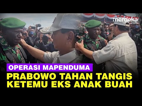 Momen Haru Prabowo Tak Bisa Berkata-Kata Ketemu Eks Anak Buah di Operasi Mapenduma