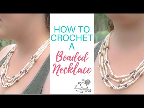 How to Crochet a Boho Beaded Necklace Easy Crochet Pattern