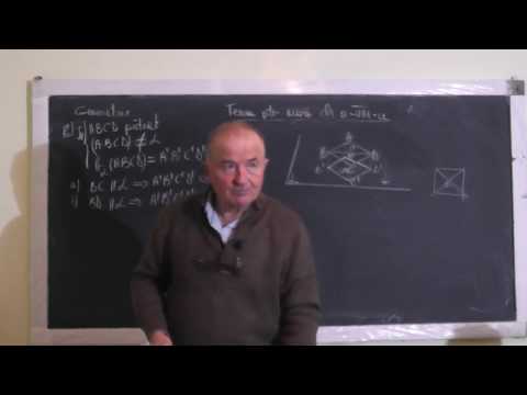 2/2 Lectia 1281 Proiectia unui Punct, Segment, Drepta, Patrat pe un plan Probleme - Clasa 8