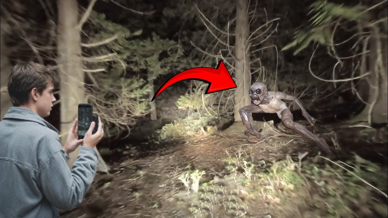 This Man Recorded A Creepy Creature Crawling out of the Woods