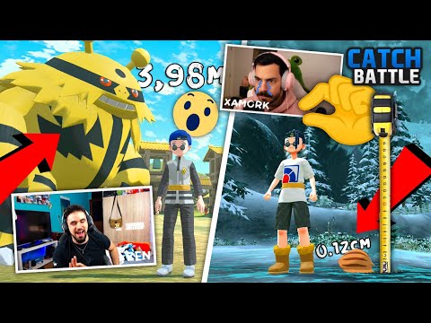 ¿QUIEN lo TIENE MÁS GRANDE? 😏 CATCH BATTLE con Xamork en Pokémon Leyendas: Arceus ⚜