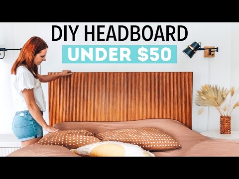 How To Make Your Own Wood Fluted Headboard! UNDER $50