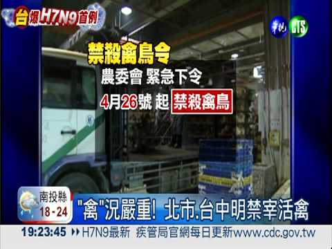 H7N9"攻台" 北市.台中明禁宰活禽
