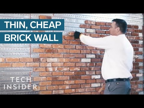 How to create a thin brick wall