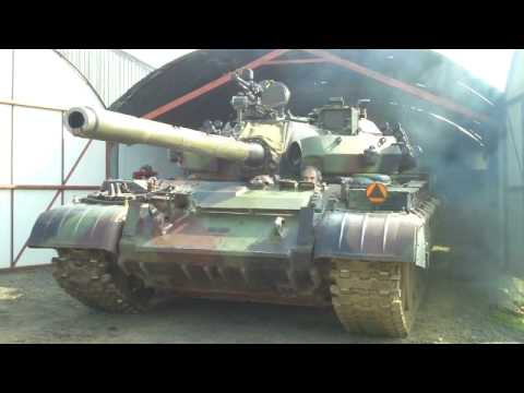 Parking our T 55am2 battle tank