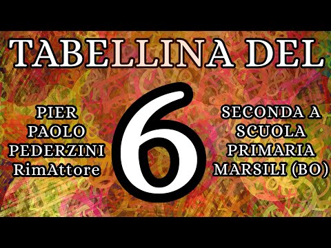 TABELLINA DEL 6