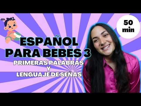 Spanish baby learning 3 - Español para bebés con Señorita Yasmín - Sing language, words & songs!