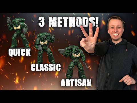 3 Ways to paint Dark Angels Power Armour for Warhammer 40,000 | Duncan Rhodes | Space Marines