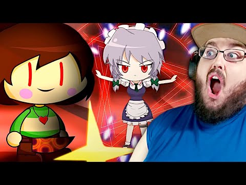 Frisk(Chara) vs Sakuya Izayoi - (Undertale Vs Touhou) Animation REACTION!!!
