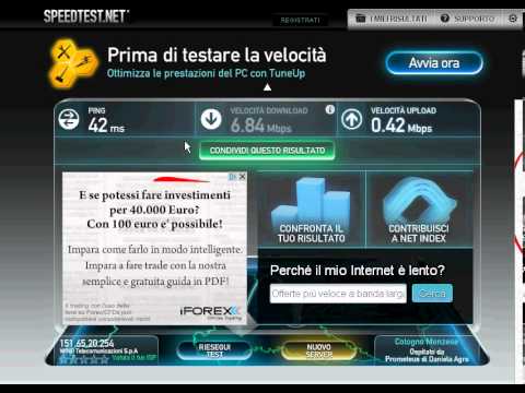 Speed Test Infostrada 7 MB