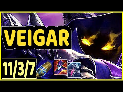 VEIGAR VS LUCIAN - 11/3/7 KDA MID GAMEPLAY