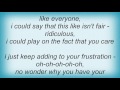 7 Seconds - Your Frustration Lyrics
