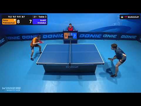 12:50 Petro Pidleteichuk - Andrii Hrabskyi 24.07.2023 TT Euro.Cup  Ukraine   Master.  TABLE 3