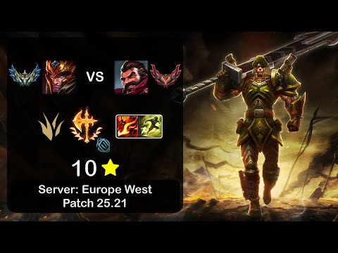 Jarvan IV Jungle vs Graves - EUW Challenger - Patch 25.21