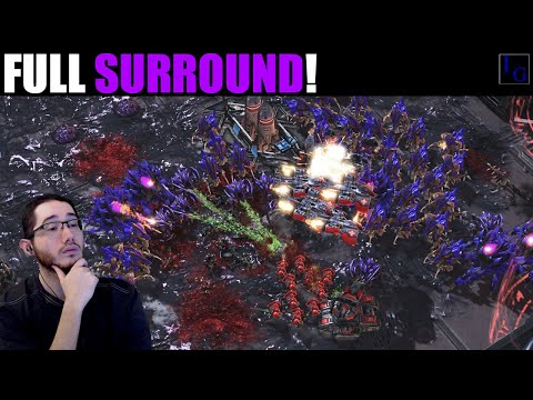 Setting Up A Perfect SURROUND! | Zerg vs Terran Game | Starcraft 2 Ladder SC2 Cheese ZvT Match