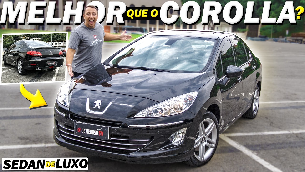 UM SEDAN LUXUOSO MUITO MAIS BARATO que CIVIC e COROLLA😱 Peugeot 408 THP