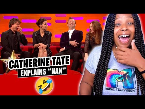 American Reacts to Catherine Tate Shows Off Her Potty Mouth to Tom Cruise | The Graham Norton Show