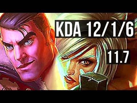JAYCE vs RIVEN (TOP) | 12/1/6, 65% winrate, Legendary | EUW Challenger | v11.7
