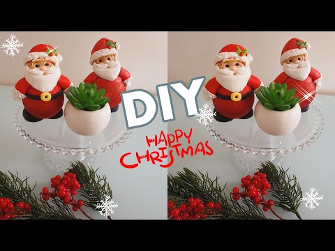DIY - Papai Noel em Biscuit com Bolas de Natal