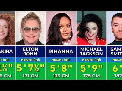 🎤 Height Comparison of Singers from Shortest to Tallest