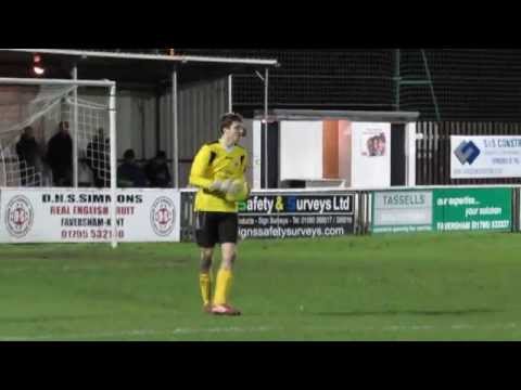 Chatham Town's Keeper Ryan Nicholls Penalty Save Against Faversham Town