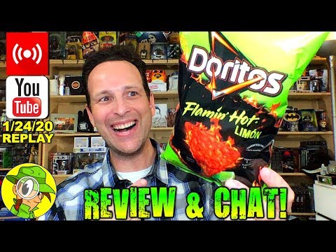 , title : 'Doritos® | FLAMIN' HOT® LIMÓN Review 🔥🟢 | Livestream Replay | 1.24.20 | Peep THIS Out!'