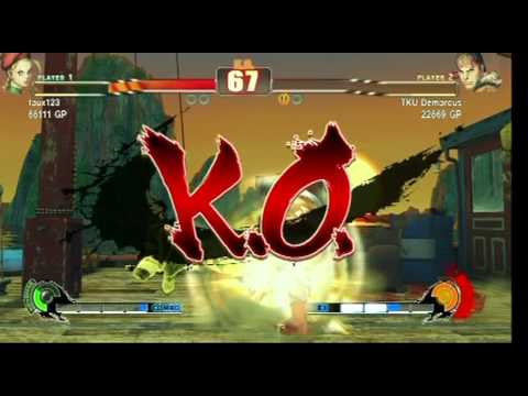 SF4 Cammy (Faux123) vs Ken, Gouken, Guile, Balrog and Ryu G1 Championship Final