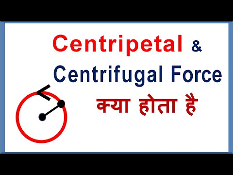 Centripetal force, Centrifugal force, in Hindi Video