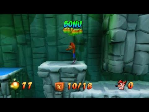Crash Bandicoot 2 N. Sane Trilogy - Snow Biz Bonus Level 100% All Crates