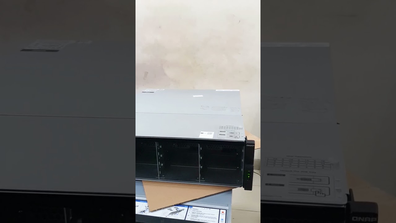 Tes Running NAS Qnap TS-1683XU-RP Milik PT. GLOBAL INOVASI CAHAYA 😍 #palapashort #like #fyp