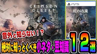 【紅の砂漠】知らないと損！最初から知っておきたい重要な小ネタ・豆知識１２選【CRIMSON DESERT】